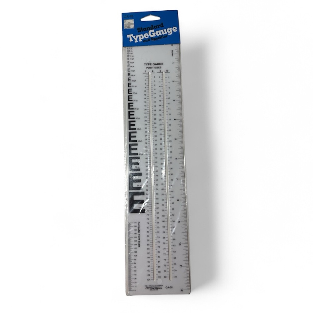 Standard Type Gauge and Specifier C-Thru Ruler GA-88